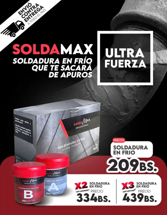 COLA MÁGICA PARA REPARACIONES DE METALES - SOLDAMAX™ - ELAYBOL