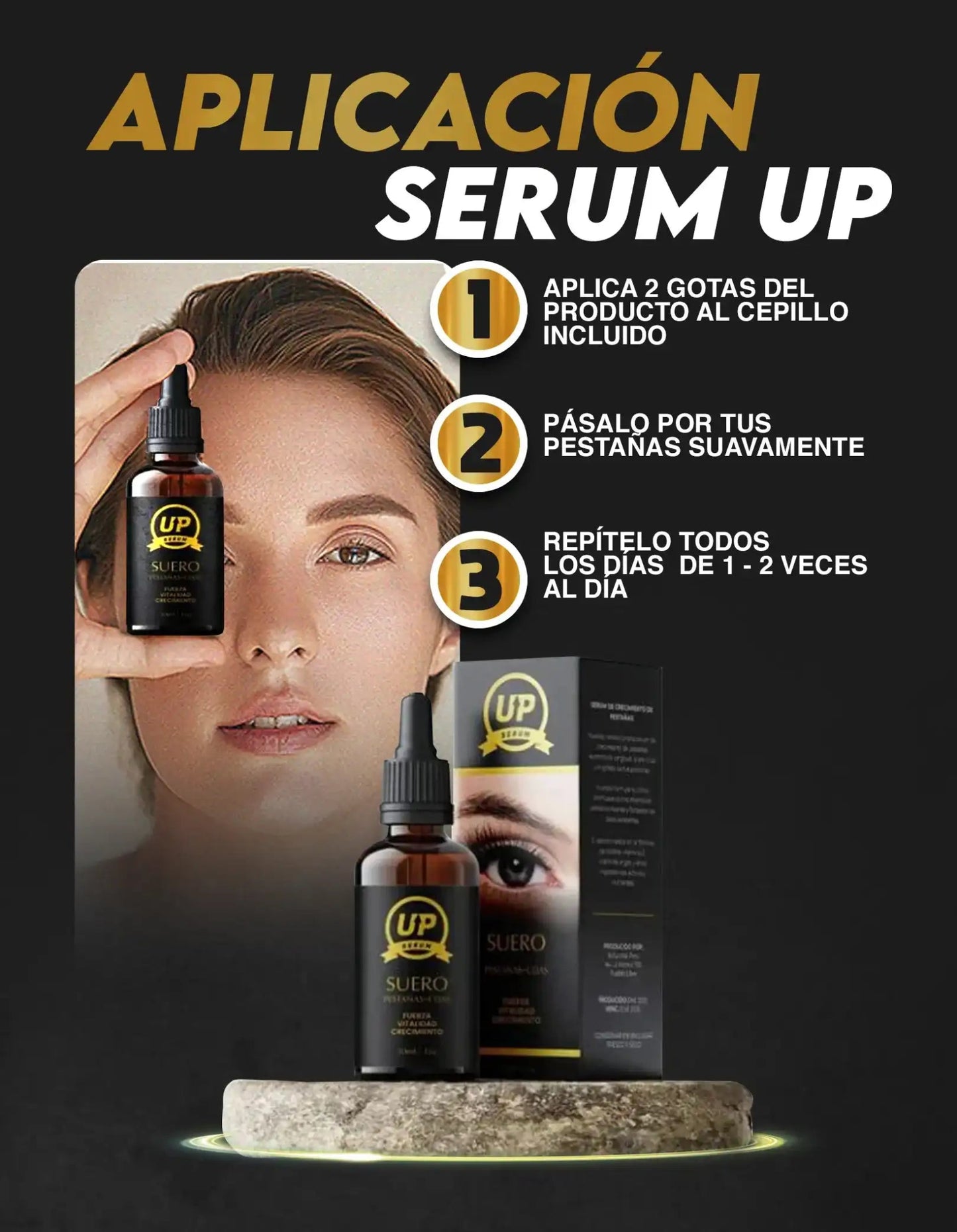 Serum Up - Alargamiento de pestañas y cejas - ELAYBOL