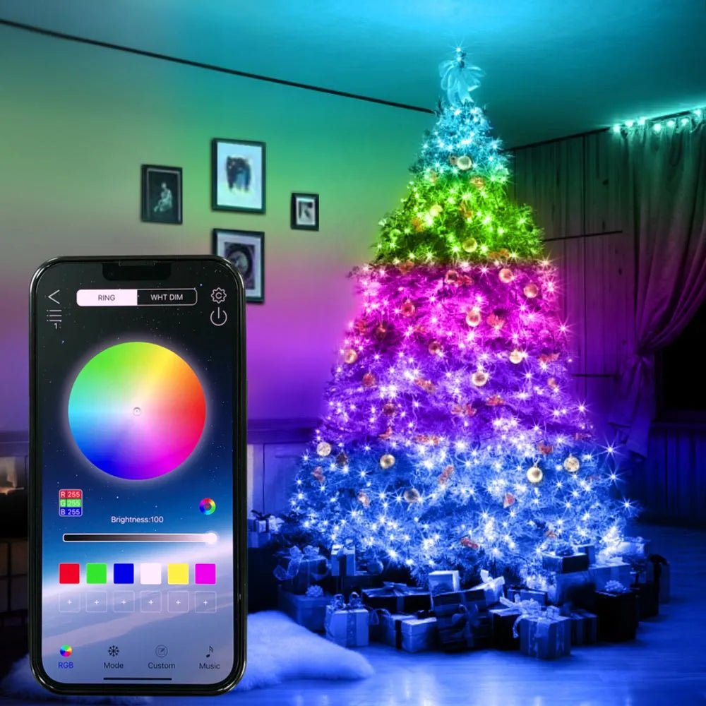 Luces Navideñas LED RGB Inteligentes 🎁 (60% Descuento x Lanzamiento)🔥 - ELAYBOL